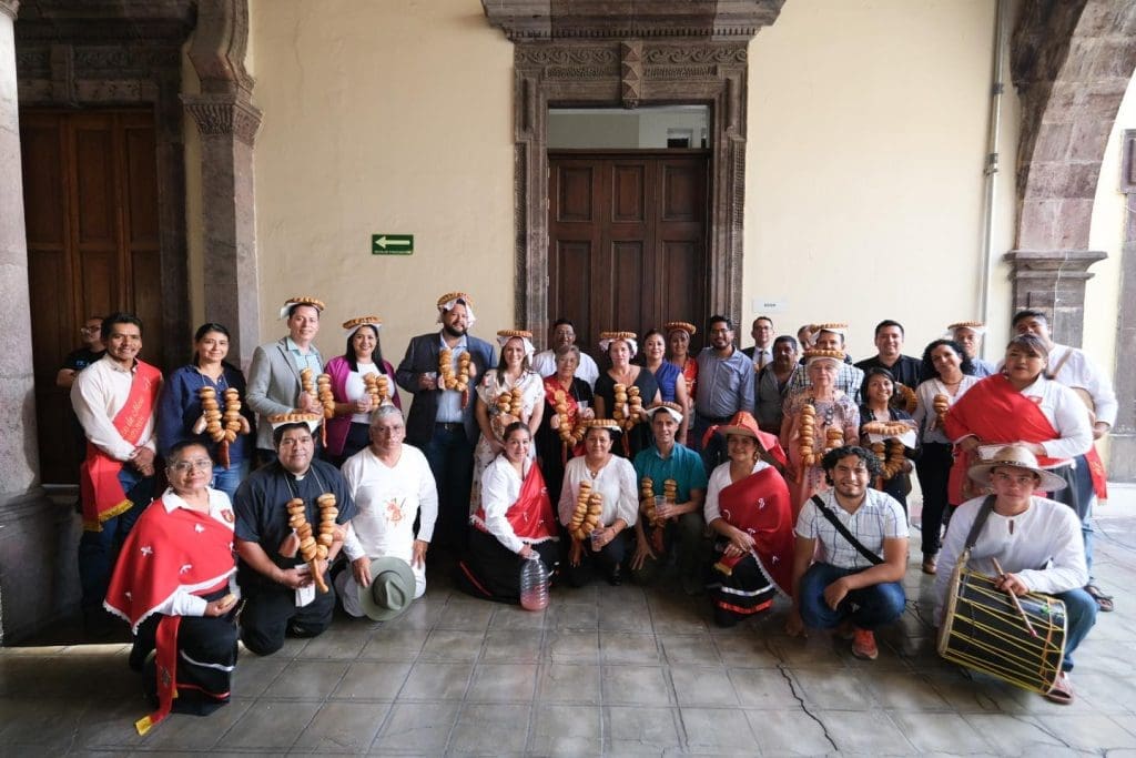 Involucrados en la firma del convenio San Sebastián Peregrino,