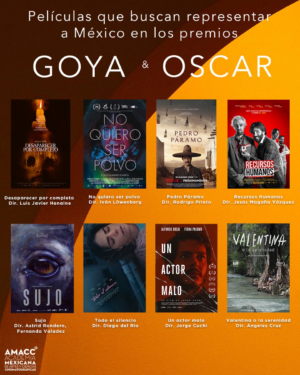 Películas mexicanas que podrían competir en la siguiente edición de los Oscar y Goya 2025