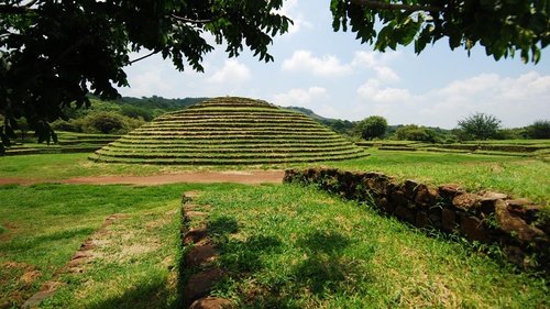 Pirámide central de Guachimontones en Teuchitlán
