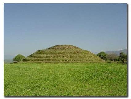 Pirámide central de Guachimontones en Teuchitlán