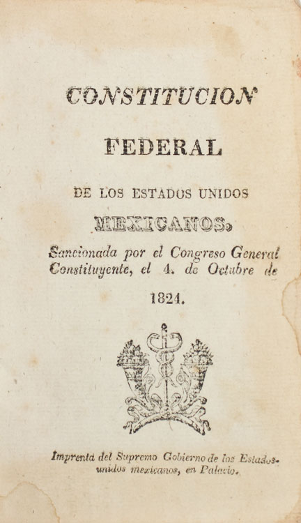Documento Constitución Mexicana de 1824