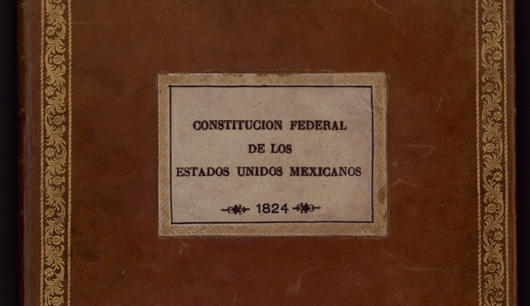 Empaste de la Constitución Mexicana de 1824