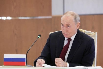 El presidente ruso, Vladimir Putin, en la sesión del Consejo de Seguridad Colectiva (CSC) de la Organización del Tratado de Seguridad Colectiva (OTSC) en Astana, Kazajistán, el 28 de noviembre de 2024. EFE/EPA/GAVRIIL GRIGOROV / SPUTNIK / GRUPO DEL KREMLIN
