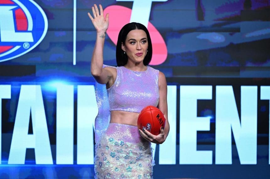 Fotografía de archivo de la superestrella pop estadounidense Katy Perry en Melbourne, Australia. EFE/JAMES ROSS