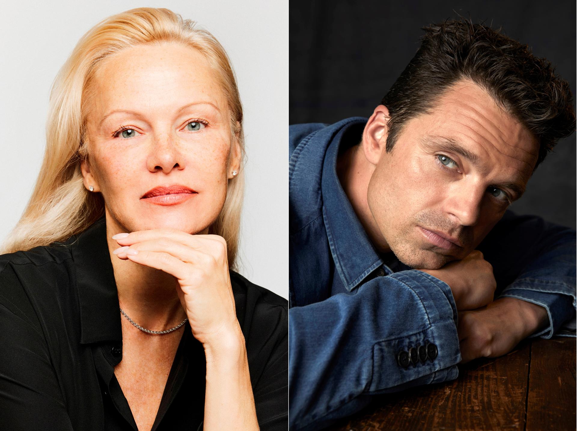 Composición de dos fotografías cedidas por el Festival Internacional de Cine de Miami (MFF) donde aparece  la actriz canadiense-estadounidense Pamela Anderson y el actor rumano-estadounidense Sebastian Stan, quienes recibirán el Premio Light Acting y el Premio Precious Gem del festival GEMS, respectivamente. Los premios se entregarán en el Auditorio Wolfson del Miami Dade College (MDC) durante unas sesiones de preguntas y respuestas que tendrán lugar después de las proyecciones de las películas programadas en el festival. EFE/Norman Wong/Alexi Lubomirski/MFF