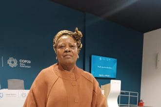 Ndivile Mokoena, responsable de la ONG Mujer por la Justicia Climática. EFE/Amaya Quincoces