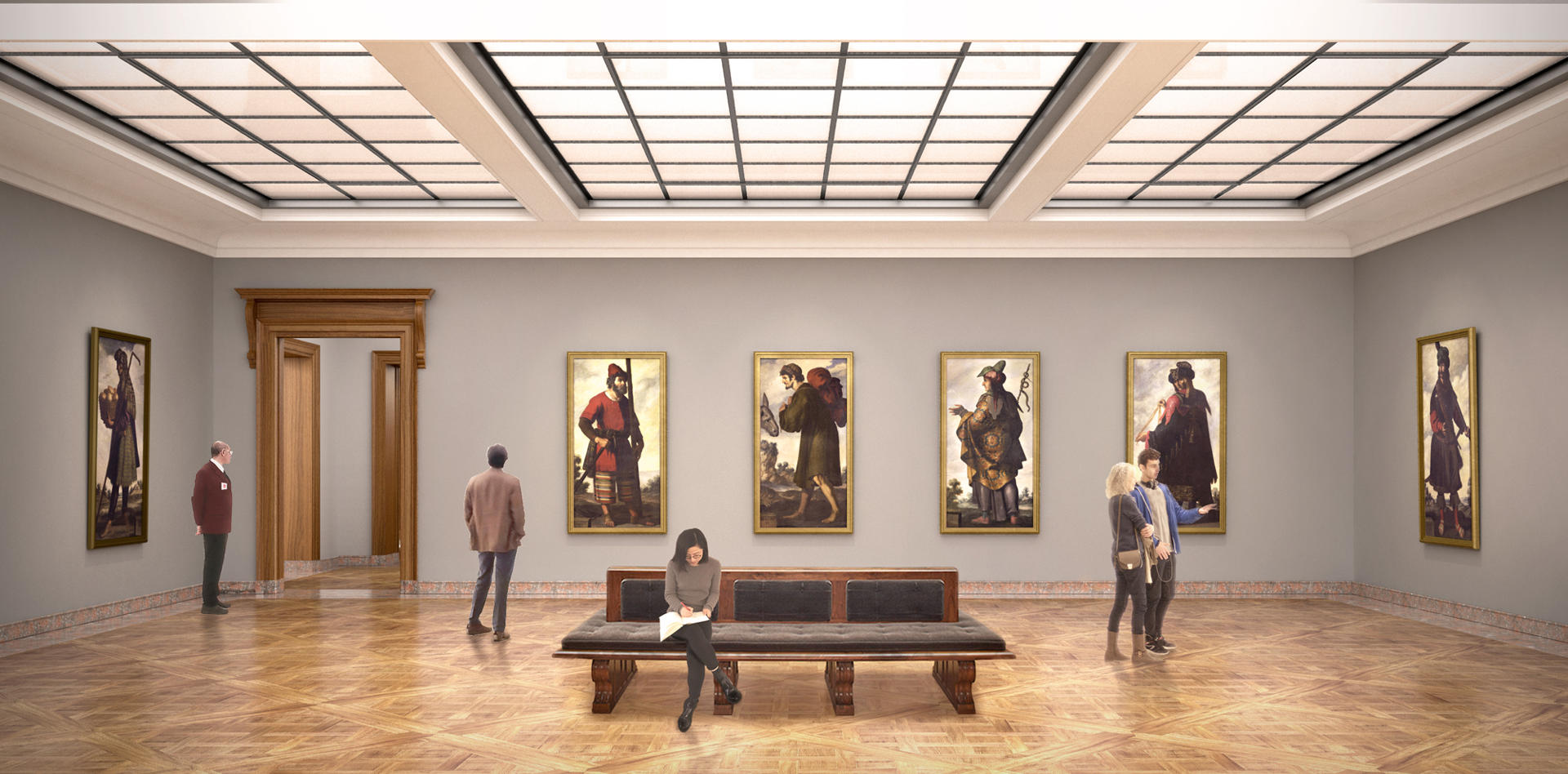 Fotografía cedida por Selldorf Architects de una ilustración conceptual de una exhibición en la sede renovada del museo Frick Collection de Nueva York (Estados Unidos). EFE/ Selldorf Architects / SOLO USO EDITORIAL/ SOLO DISPONIBLE PARA ILUSTRAR LA NOTICIA QUE ACOMPAÑA (CRÉDITO OBLIGATORIO)