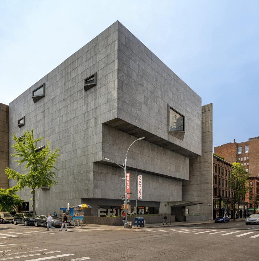 Fotografía cedida por Sotheby’s del Edificio Breuer, firmado por el arquitecto Marcel Breuer en la avenida Madison de Manhattan en Nueva York (Estados Unidos).EFE/ Max Touhey/ Sotheby’s