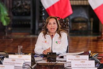 Fotografía del 22 de octubre del 2024 de la presidenta de Perú, Dina Boluarte. EFE/ Stringer