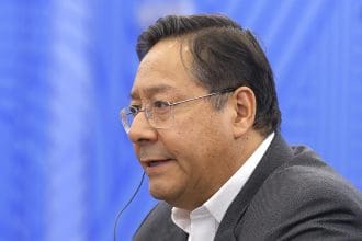 Fotografía de archivo del presidente de Bolivia, Luis Alberto Arce Catacora, durante una reunión de la cumbre BRICS en Kazán, Rusia. EFE/Maxim Shemetov
