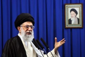 Foto de archivo del líder supremo iraní, Alí Jameneí. EFE/ABEDIN TAHERKENAREH