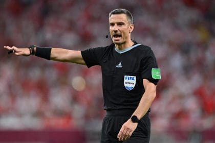 Fotografía de archivo del colegiado esloveno Slavko Vincic. EFE/EPA/Noushad Thekkayil