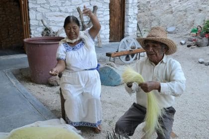 Ixtle, técnica ancestral de hilado