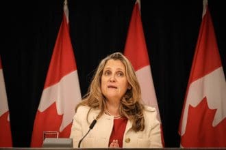 Chrystia Freeland renuncia como ministra de Finanzas de Canadá