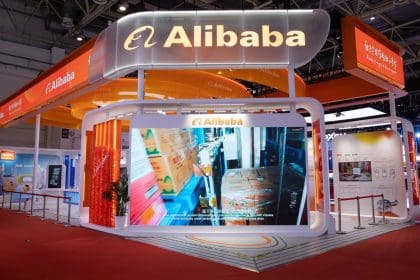 Fotografía de archivo que muestra un stand de Alibaba en una exposición internacional en Pekín, China. EFE/EPA/JESSICA LEE