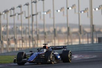 El español Carlos Sainz, nuevo piloto de Williams, durante el test de pretemporada de este martes en Abu Dabi. EFE/EPA/ALI HAIDER