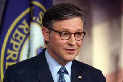 Imagen de archivo del líder de la Cámara de Representantes, Mike Johnson. EFE/EPA/Will Oliver