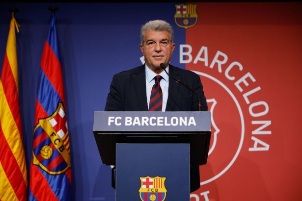 El presidente del FC Barcelona, Joan Laporta. EFE/ Alberto Estevez