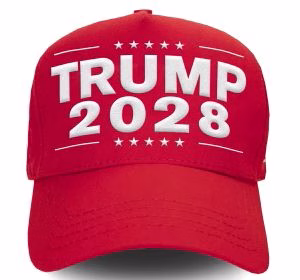 Fotografía publicada en la Tienda de Trump donde se muestra una gorra roja con letras blancas que promociona el tercer mandato del actual presidente de los Estados Unidos. EFE/ Trump Store / SOLO USO EDITORIAL/ NO VENTAS /SOLO DISPONIBLE PARA ILUSTRAR LA NOTICIA QUE ACOMPAÑA (CRÉDITO OBLIGATORIO)