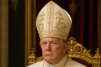 Trump se presenta con vestimenta del papa con IA