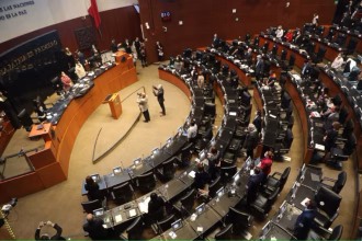 Imagen de archivo de una vista general de una sesión en la Cámara de Senadores, en Ciudad de México (México). EFE/ Sáshenka Gutiérrez