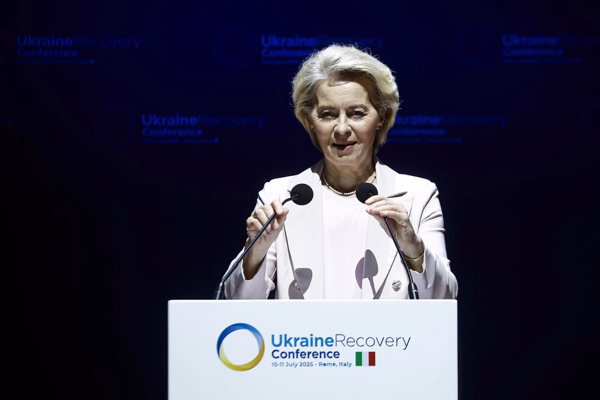 La presidenta de la Comisión Europea, Ursula von der Leyen. EFE/EPA/ANGELO CARCONI
