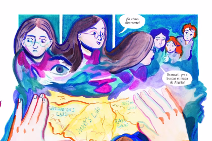Un viaje al condado inglés de Yorkshire y a la casa de las hermanas Brontë impulsó a la ilustradora Paulina Spucches a publicar 'Brontëana', una novela gráfica que rescata la vida de Anne, la más pequeña, a menudo olvidada, pero que hoy la crítica considera una de las primeras escritoras feministas de la historia. EFE/ Editorial Garbuix Books SOLO USO EDITORIAL/SOLO DISPONIBLE PARA ILUSTRAR LA NOTICIA QUE ACOMPAÑA (CRÉDITO OBLIGATORIO)