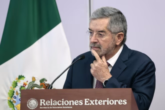 El secretario de Relaciones Exteriores de México, Juan Ramón de la Fuente. Imagen de archivo. EFE/ José Méndez